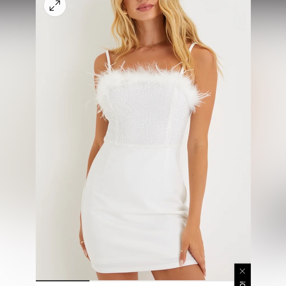 Lulus white dress